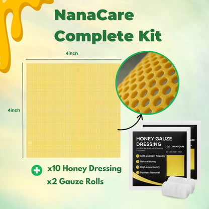 NanaCare Honey Gauze Dressing