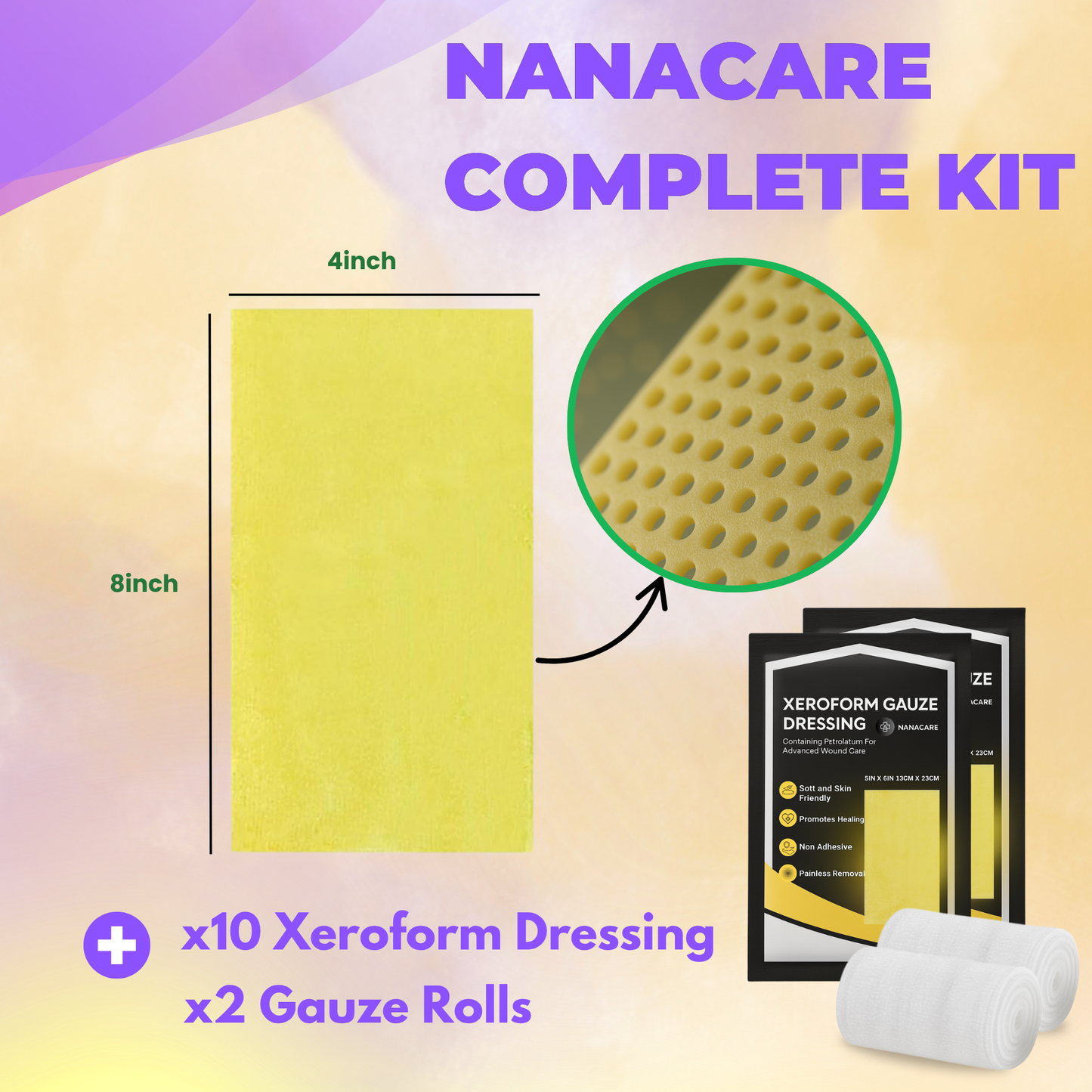NanaCare Xeroform Dressing