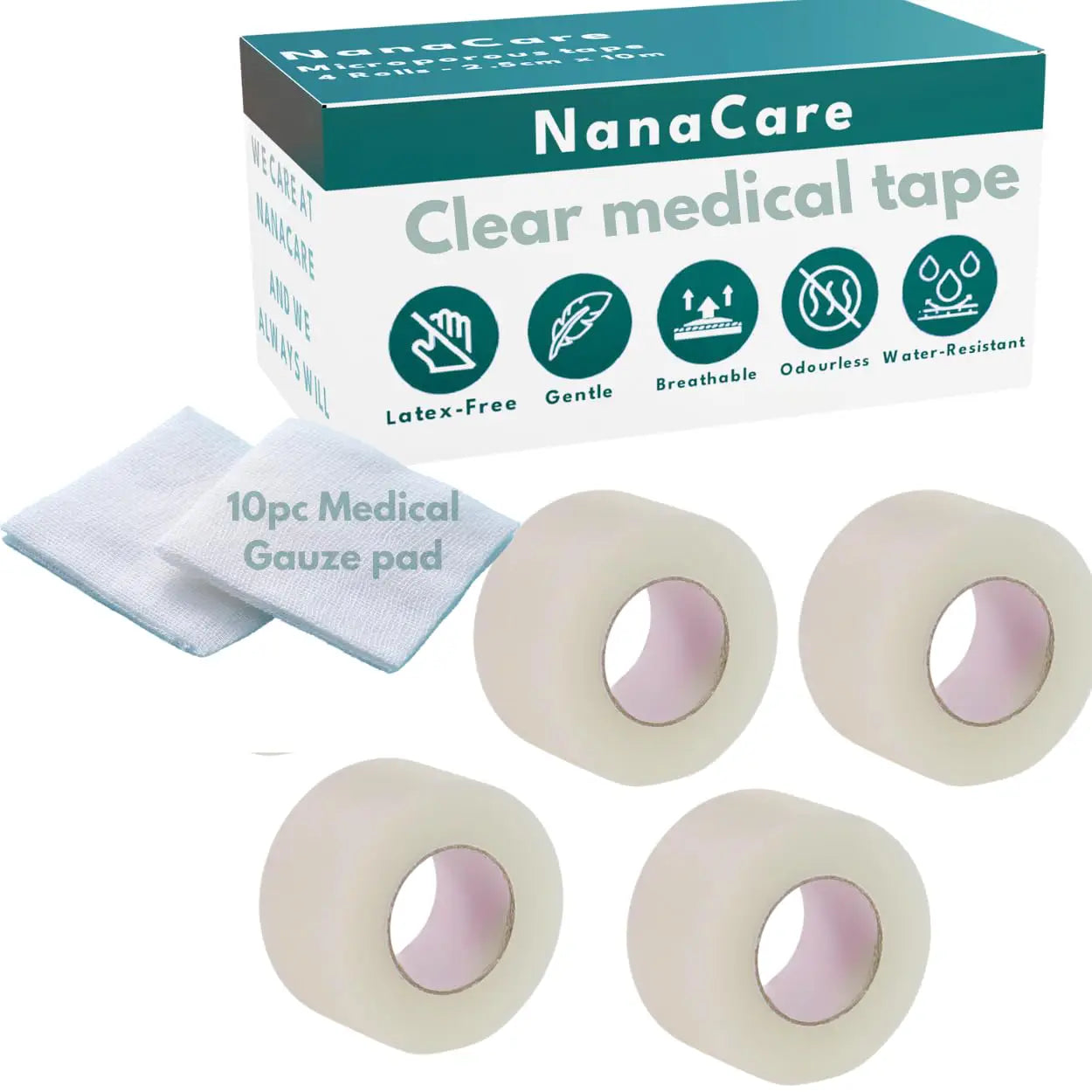 Hypoallergenic Transparent Surgical Tape