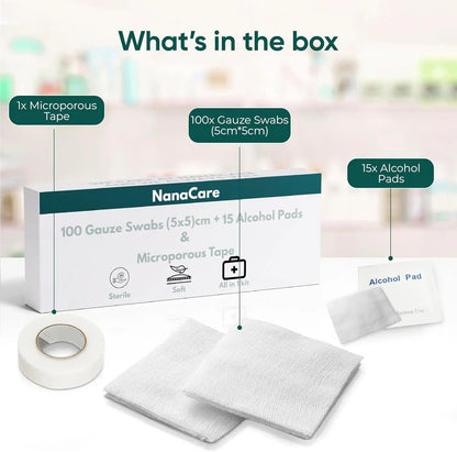 Sterile 2x2 Gauze Wound Care Kit