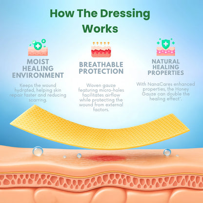 NanaCare Honey Gauze Dressing