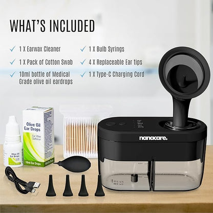 NanaCare Electric Ear Wax Removal Irrigation Cleaner