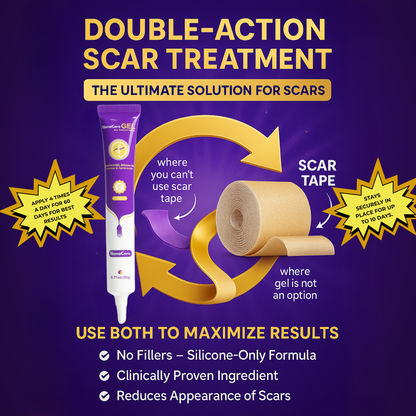 Silicone Scar Gel and Tan Silicone Scar Tape
