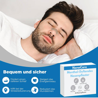 Menthol Nasal Strips – Anti-Snoring Support (45 pcs)
