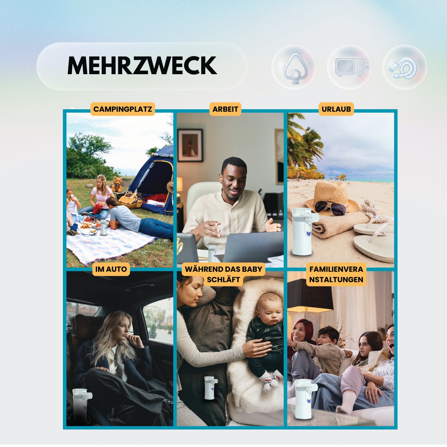 Vernebler mit Kochsalzlösung