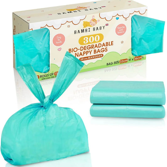 Bambi Baby 100% Biodegradable Nappy Bags (300 pcs)