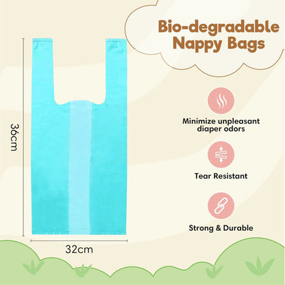Bambi Baby 100% Biodegradable Nappy Bags (300 pcs)