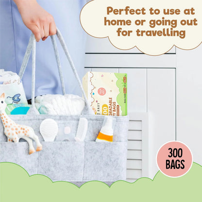 Bambi Baby 100% Biodegradable Nappy Bags (300 pcs)